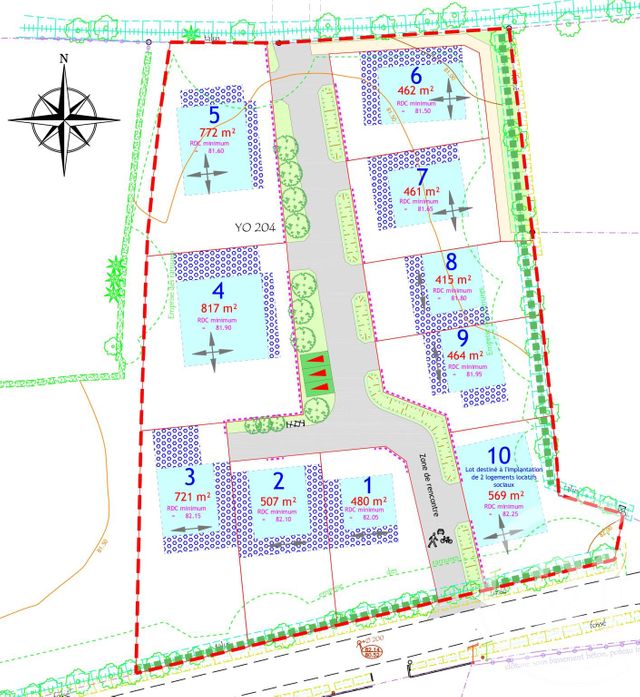 terrain à vendre - 480.0 m2 - PEAULE - 56 - BRETAGNE - Century 21 Jego Immobilier