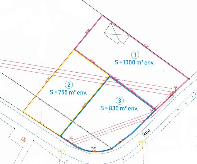 terrain à vendre - 830.0 m2 - QUESTEMBERT - 56 - BRETAGNE - Century 21 Jego Immobilier